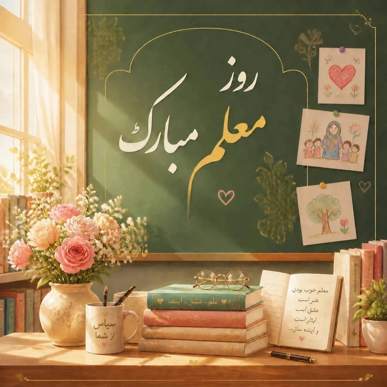 ۱۲ اردیبهشت روز معلم 🍃☀️